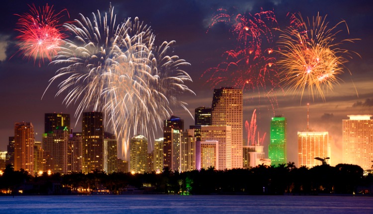 Fourth of July Fireworks in Miami